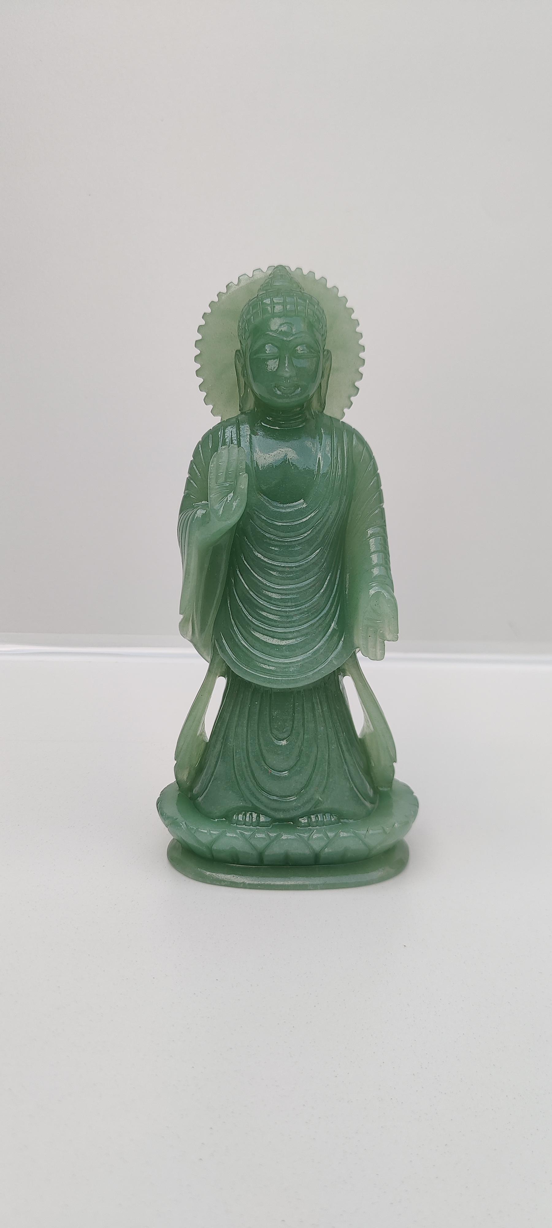 green aventurine Buddha ,Handmade buddha statue ,hand carved jade stone buddha gem stone buddha ,gem stone Idols, jade carving, jade article