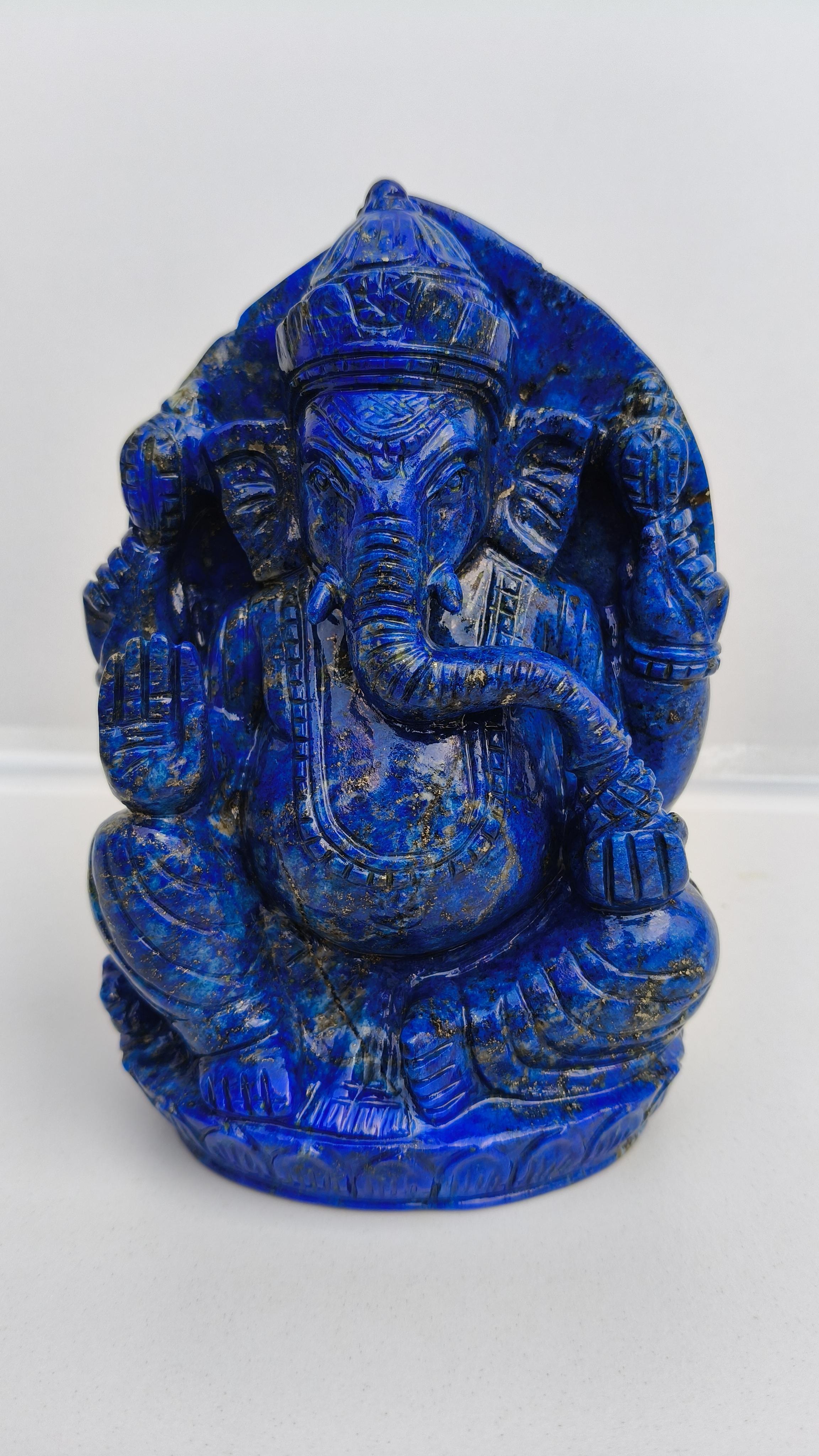 lapis lazuli ganesha, lord ganesha,elephant deity, crystal ganesha, handmade ganesha,jade ganesha, handcraved ganesha, ganesha carving, elephant god, m