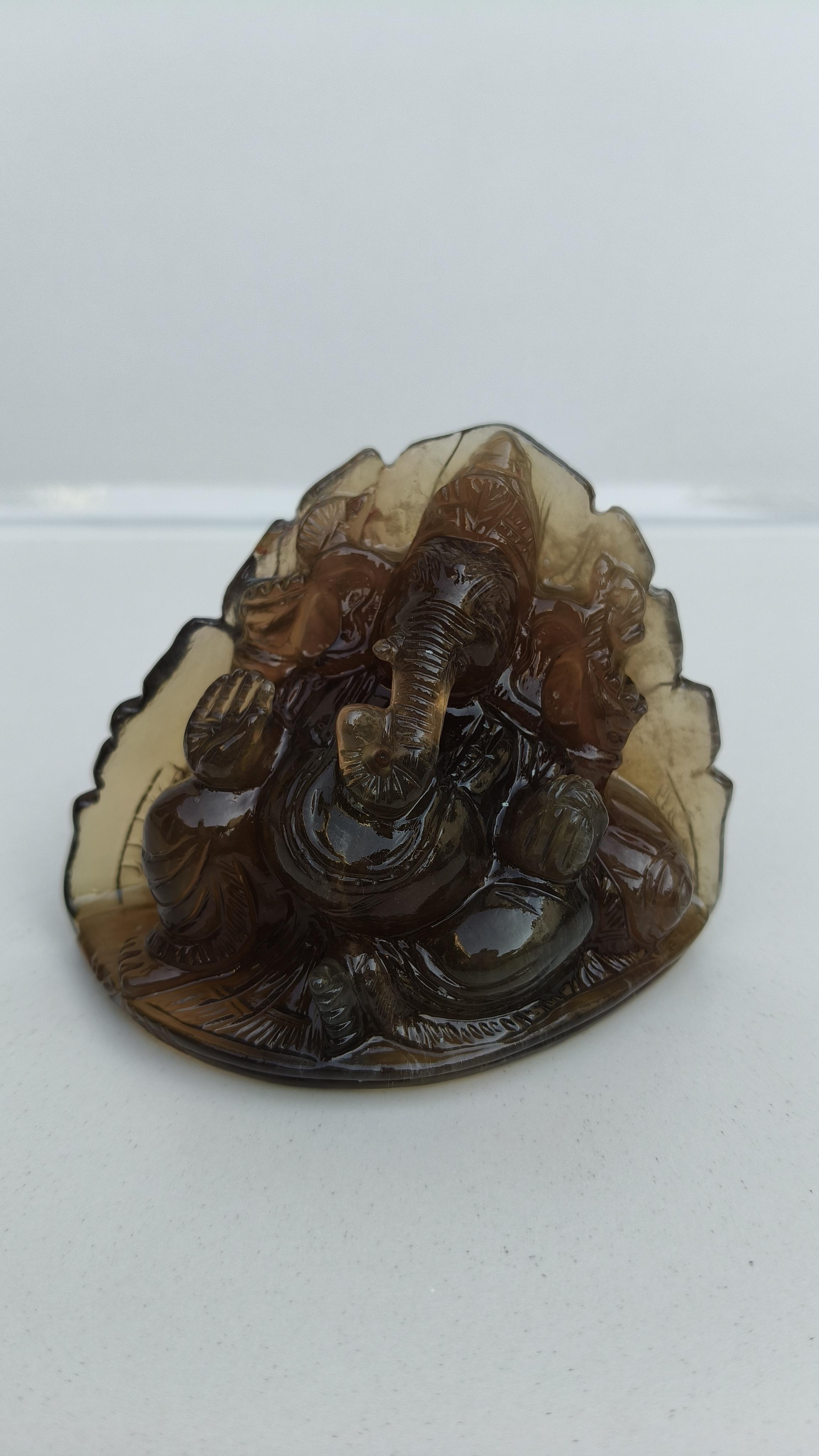 FLOURITE GANESHA, GANESHA STATUE,ELEPHANT DEITY, CRYSTAL GANESHA, GANESHA CARVING, NATURAL STONE GANESHA, JADE GANESHA, ELEPHANT GOD,