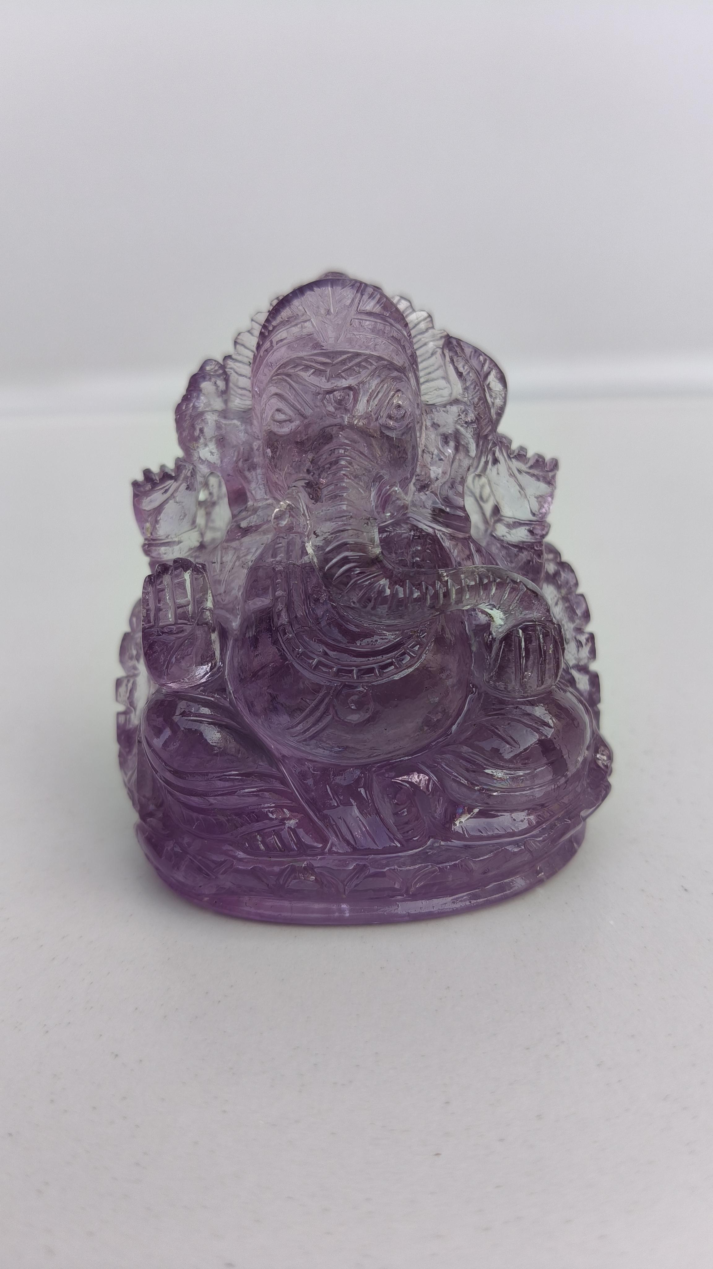 AMETHYST GANESHA, GANESHA CARVING,ELEPHANT DEITY, HANDMADE GANESHA, GEM CARVING, GANESHA CARVING, CRYSTAL GANESHA,ELEPHANT GOD